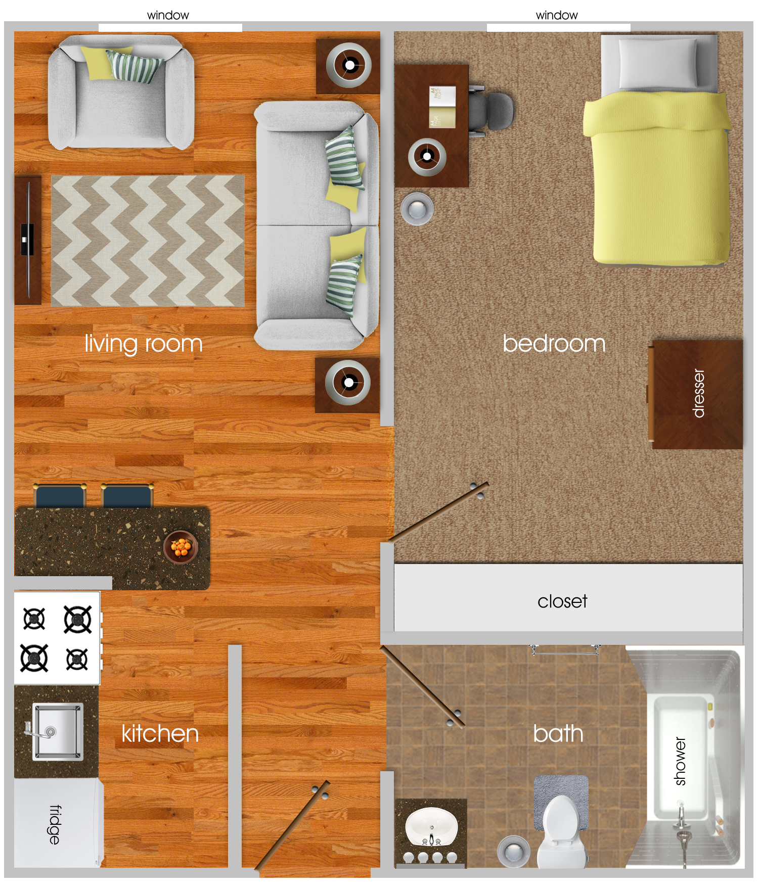 University Towers Apartments Floor Plan Ann Arbor Housing